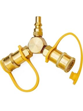 Propane Quick Connect Y Splitter adapter For RV (45)